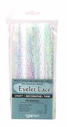 Feather Eyelet Lace Nylon - Multi Colour